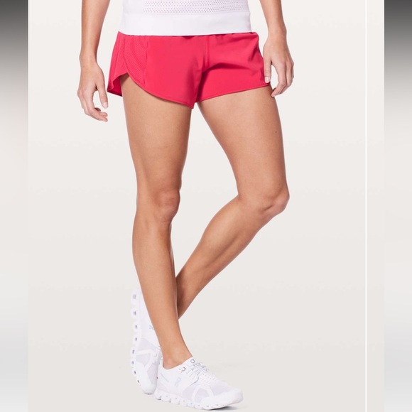 lululemon athletica Pants - Lululemon Real Quick Short Perforated 3.5" in Fuchsia Pink W7ANTS Size 10